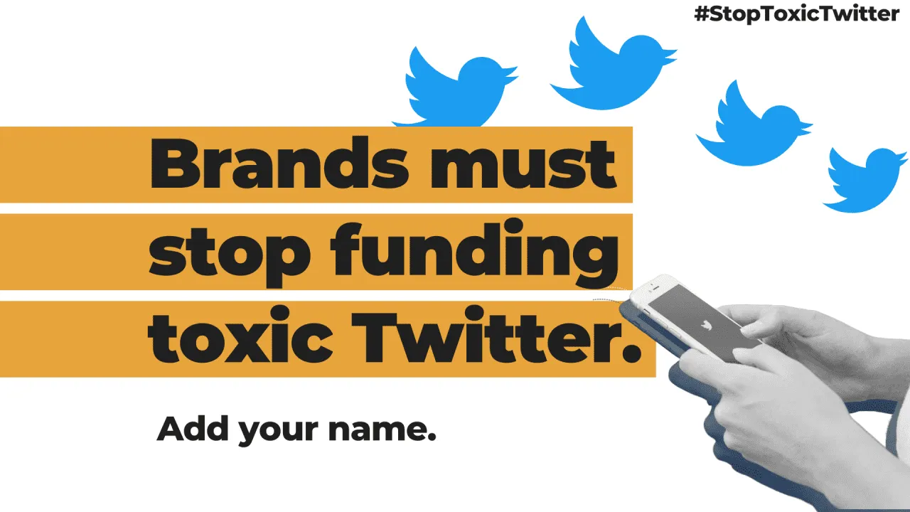 Stop funding toxic Twitter